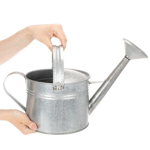 Stara cynkowa konewka, 27 cm - doniczka do ogrodu i na patio, metalowa | Floristik24.pl