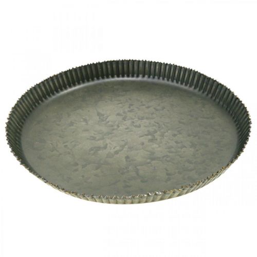 Produkt Tabliczka dekoracyjna blacha cynkowa blacha metalowa antracyt złoty Ø28cm