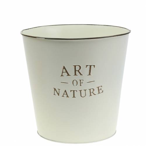 Produkt Doniczka Cynk Art of Nature Krem Ø17,5cm W15cm