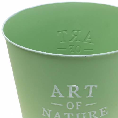Produkt Doniczka cynkowa Art of Nature miętowo-zielona Ø17,5cm W15cm