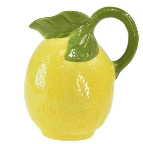 Produkt Wazon cytrynowy ceramiczny dekoracyjny dzbanek cytrynowożółty wys. 18,5 cm