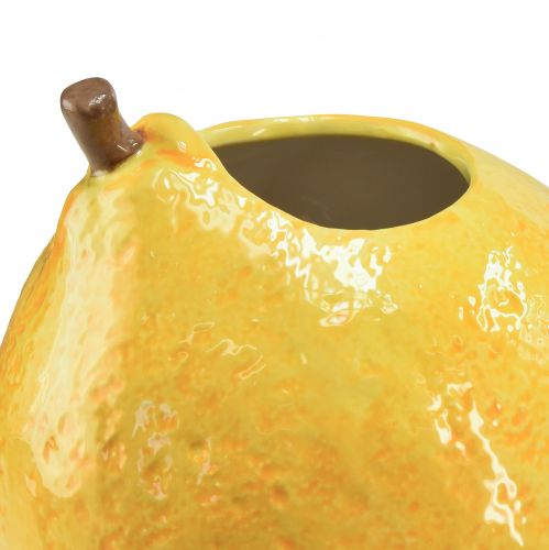 Produkt Wazon cytrynowy Wazon ceramiczny cytrynowożółty, śródziemnomorski, wys. 19 cm