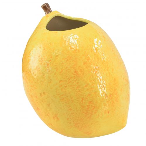 Produkt Wazon cytrynowy Wazon ceramiczny cytrynowożółty, śródziemnomorski, wys. 19 cm