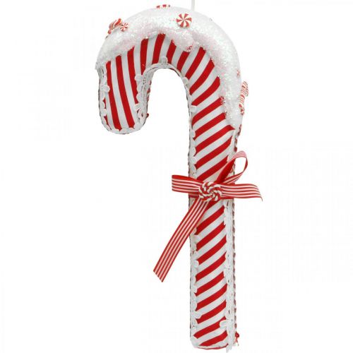 Floristik24 Candy Cane Deco Duża Świąteczna Czerwona Biała W Paski W36cm