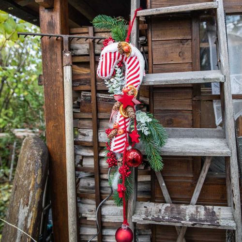 Produkt Candy Cane Deco Duża Świąteczna Czerwona Biała W Paski W36cm