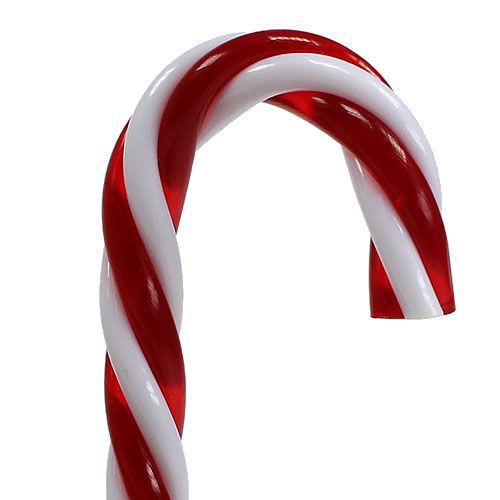Floristik24 Zawieszka laska cukrowa czerwona, biała 7,5cm 6szt.