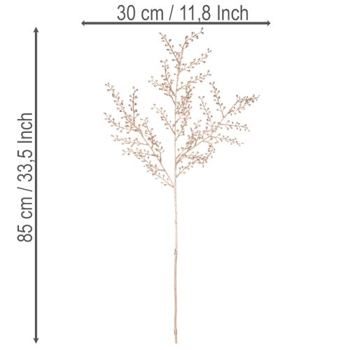 Sztuczna gałązka z małymi jagodami, 85cm | Floristik24.pl