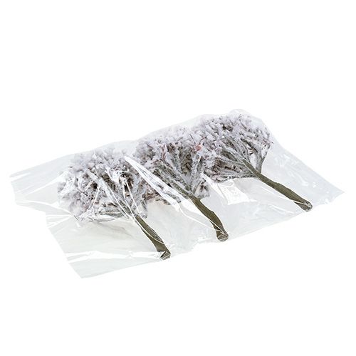 Floristik24 Gałązka ze śniegiem 22cm 3szt.