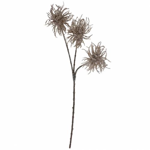 Floristik24 Sztuczna gałązka powojnika z brokatem 46cm