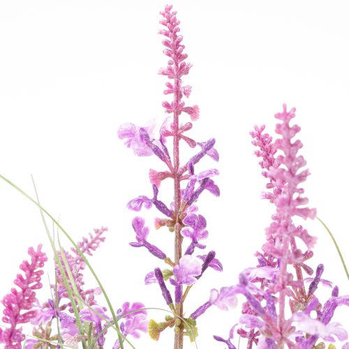 Produkt Dekoracyjna zieleń z delikatnymi kwiatami do stylowej aranżacji pokoju 67cm