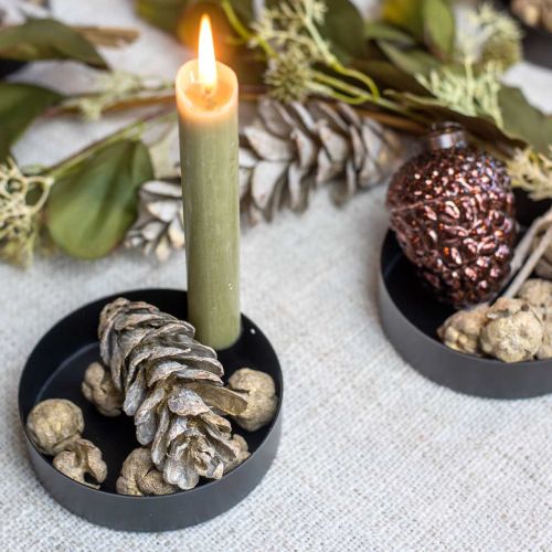 Szyszki cyprysowe naturalne, dekoracja świąteczna, szyszki rzemieślnicze pozłacane Ø2-3cm H2,5-3,5g 330g