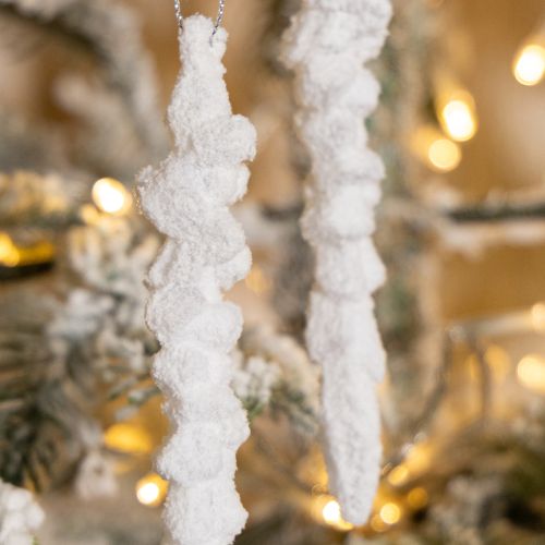 Produkt Ozdoba sopelkowa choinka pokryta śniegiem 14cm 4 sztuki