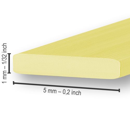 Produkt Płaski drut aluminiowy złoty 5mm 10m