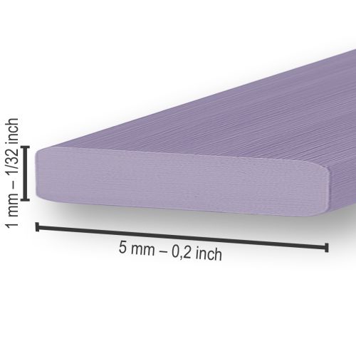 Produkt Aluminiowy płaski drut lawendowy 5mm 10m