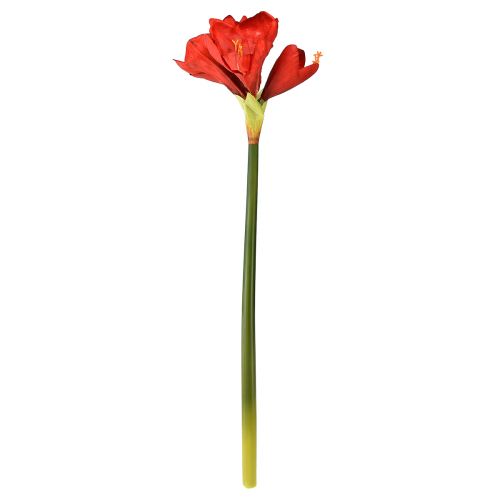 Produkt Sztuczny amarylis w kolorze jaskrawoczerwonym - eleganckie kwiaty do luksusowej dekoracji pokoju, 66 cm