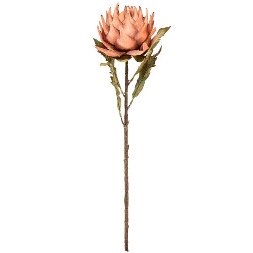 Produkt Karczoch sztuczny kwiat jesienny pomarańczowy suchy wygląd Ø15cm 73cm