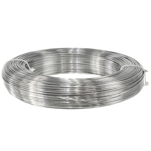 Produkt Drut rzemieślniczy srebrny drut aluminiowy ozdobny Ø1,5mm 1000g