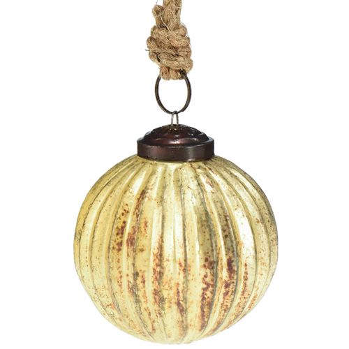 Produkt Bombki choinkowe złote Bombki szklane Ø7cm W7,5cm 6szt