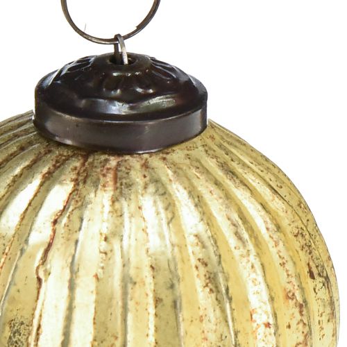 Produkt Bombki choinkowe złote Bombki szklane Ø7cm W7,5cm 6szt