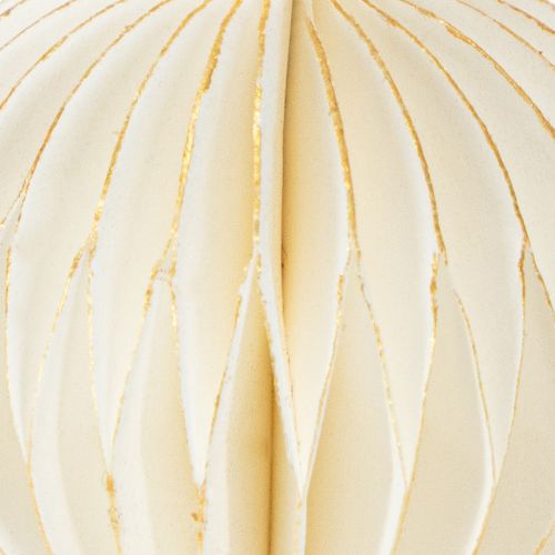 Produkt Ozdoby choinkowe papierowe, papier plaster miodu, biało-złote, 4cm, 6 szt.