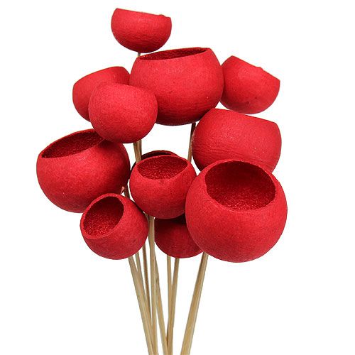 Produkt Kubek Bell na patyku Mix Czerwony 15 szt