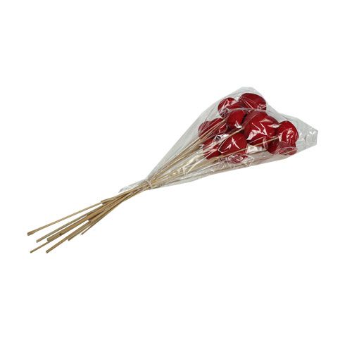 Produkt Kubek Bell na patyku Mix Czerwony 15 szt