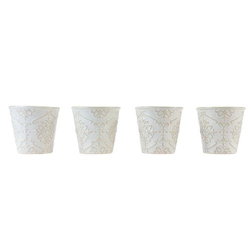 Produkt Doniczka ceramiczna biała Ø7cm W8cm 4szt