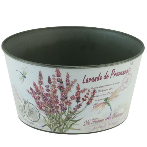 Plastikowa donica na kwiaty lawendy, okrągła Ø21cm W11cm
