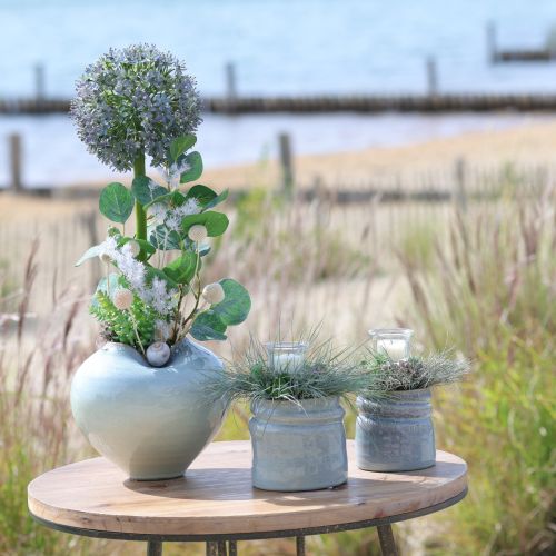 Produkt Sztuczna kwitnąca gałązka czosnku, realistyczny wygląd, 90 cm