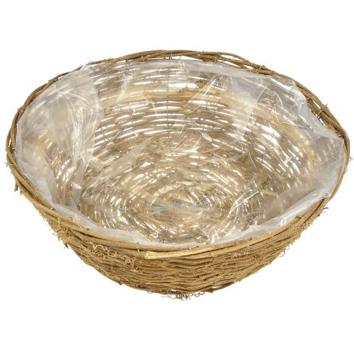 Produkt Miska na kwiaty duży kosz na rośliny naturalne winorośle Ø40cm W13cm