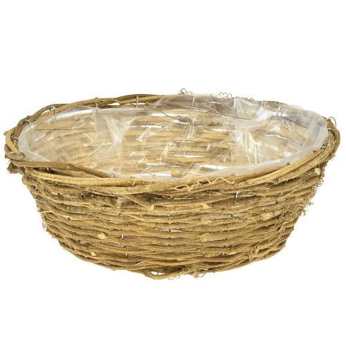 Floristik24 Miska kwiatowa naturalna ozdobna miska z pnączami Ø31cm W11cm