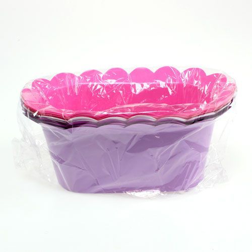 Floristik24 Podstawka dekoracyjna plastikowa owalna 22x12cm 10szt.