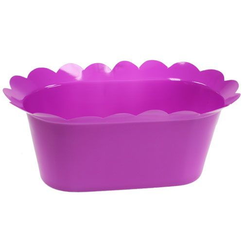 Floristik24 Doniczka plastikowa owalna dupa. 21 cm x 11 cm x 9,5 cm 10 sztuk