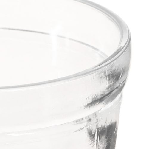 Produkt Donica szklana doniczkowa przezroczysta Ø11cm W10,5cm 2szt