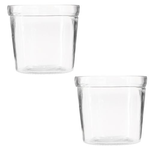 Produkt Donica szklana doniczkowa przezroczysta Ø11cm W10,5cm 2szt