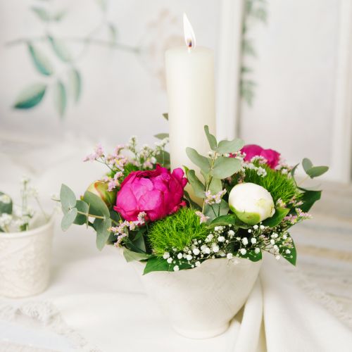 Produkt Doniczka ceramiczna donica na kwiaty doniczka biała Ø19cm