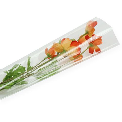 Floristik24 Torba na kwiaty pusta przezroczysta L60 W14cm - 3cm 50szt ZŁY PRZEDMIOT