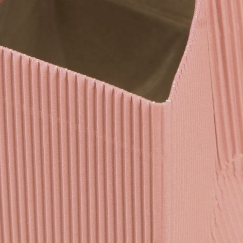 Produkt Torebka kwiatowa Torba papierowa z folią różowy łosoś 10,5cm 6 szt