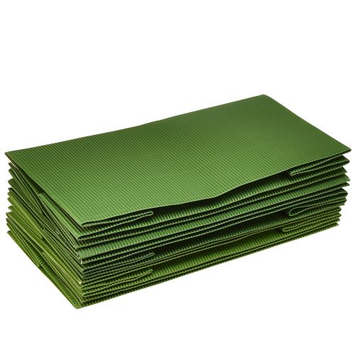 Produkt Donica na kwiaty długa żebrowana zielona oliwkowa 24x12cm 6 szt