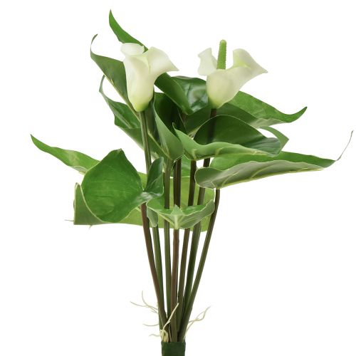 Floristik24 Calla Lily Kalla Sztuczne Kwiaty Białe Egzotyczne Kwiaty 34cm