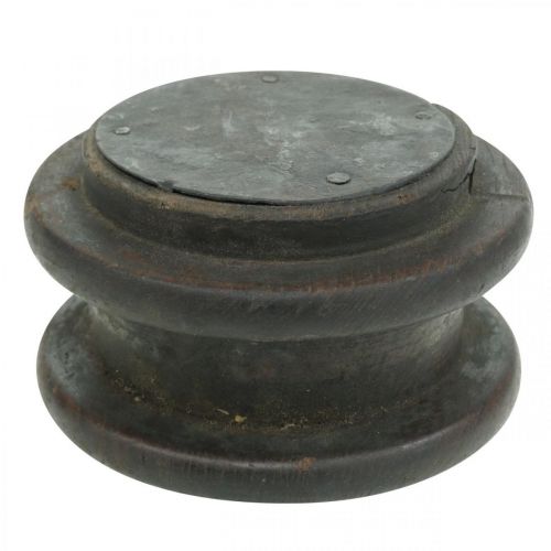 Floristik24 Świecznik, wzór przemysłowy, ozdobny krążek, dekoracja stołu, wygląd vintage Ø10-10,5cm