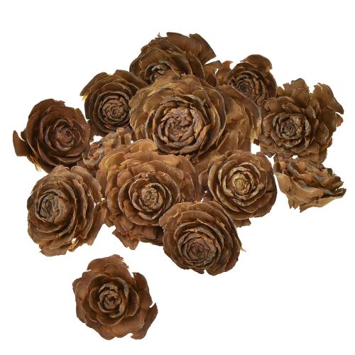 Produkt Szyszki cedru wycięte w kształcie róży róży cedrowej 4-6cm naturalne 50 szt