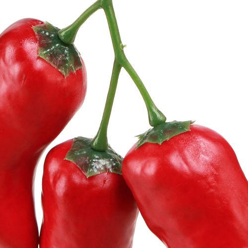 Produkt Manekin do jedzenia papryczki chili czerwony 9cm na gałązce 3 szt