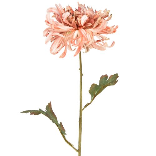 Floristik24 Chryzantemy Różowy Łosoś Sztuczny Ø13cm D72cm 2szt