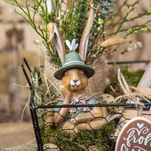 Floristik24 Deco królik popiersie królika dekoracja figura głowa królika 18cm