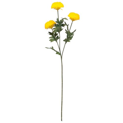 Produkt Dalia Sztuczne Kwiaty Dekoracyjne Żółty Kwiat L64cm 3 szt