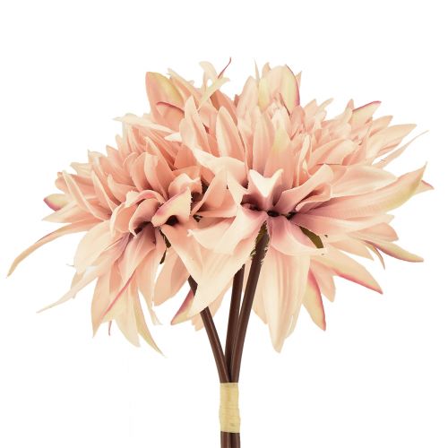 Floristik24 Dalia kwiaty sztuczne różowy kwiat Ø15cm dł.28cm 3 szt