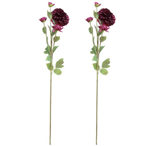 Produkt Dalia sztuczne kwiaty z fioletowymi kwiatami Ø10cm L80cm 2szt