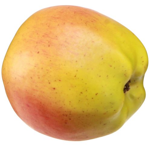 Produkt Dekoracyjny manekin do jedzenia owoców w kolorze żółtym i czerwonym w kształcie jabłka Ø9cm