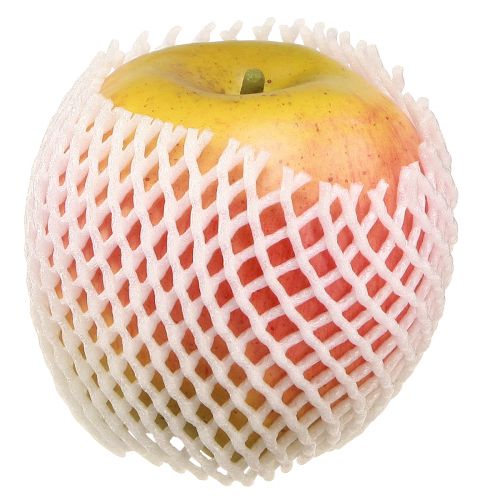 Produkt Dekoracyjny manekin do jedzenia owoców w kolorze żółtym i czerwonym w kształcie jabłka Ø9cm
